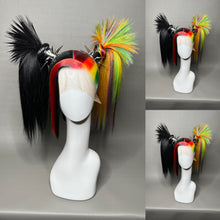 Load image into Gallery viewer, RAINBOW PUNK: MADE TO ORDER GeorginatheDollWigs Custom Styled Wig (READ DESCRIPTION FOR TURNAROUND)