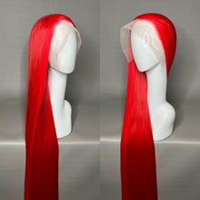 Load image into Gallery viewer, RED LIGHTING Custom Colored Lace Front Wig (13x2 lace front, 65 inch length) MADE TO ORDER