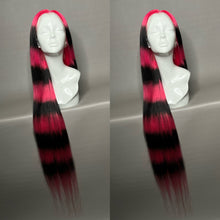 Load image into Gallery viewer, PINK N’ INK Custom Colored HUMAN HAIR Lace Front Wig (Large Cap, 13x6 lace front, 40 inch length) MADE TO ORDER 2-4 Week Estimated Turnaround Timeframe