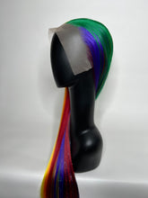Load image into Gallery viewer, RAINBOW ROAD Custom Colored Lace Front Wig (Large Cap, 13x4 lace front, 45 inch length) READY TO SHIP