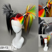 Load image into Gallery viewer, RAINBOW PUNK: MADE TO ORDER GeorginatheDollWigs Custom Styled Wig (READ DESCRIPTION FOR TURNAROUND)