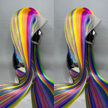 Load image into Gallery viewer, CRAYOLAHOLIC Custom Colored Lace Front Wig (Large Cap, 26 inch length) READY TO SHIP