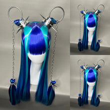 Load image into Gallery viewer, CHROMA X NIKKO: MADE TO ORDER GeorginatheDollWigs Custom Styled Wig (READ DESCRIPTION FOR TURNAROUND)