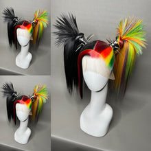Load image into Gallery viewer, RAINBOW PUNK: MADE TO ORDER GeorginatheDollWigs Custom Styled Wig (READ DESCRIPTION FOR TURNAROUND)