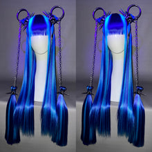Load image into Gallery viewer, CHROMA X NIKKO: MADE TO ORDER GeorginatheDollWigs Custom Styled Wig (READ DESCRIPTION FOR TURNAROUND)