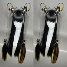 Load image into Gallery viewer, CHROMA X EMBERS: MADE TO ORDER GeorginatheDollWigs Custom Styled Wig (READ DESCRIPTION FOR TURNAROUND)