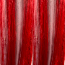 Load image into Gallery viewer, PEPPERMINT Custom Colored Lace Front Wig (Large Cap, Red w/White Hi Lights & Tinsel, 26 inch length) READY TO SHIP