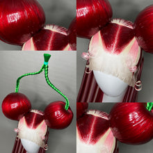 Load image into Gallery viewer, CHERRYBOMB: MADE TO ORDER GeorginatheDollWigs Custom Styled Wig (READ DESCRIPTION FOR TURNAROUND)