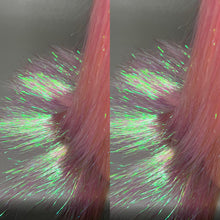 Load image into Gallery viewer, GLOSSY PURR Custom Colored Lace Front Wig (Medium Cap, Pink Tinsel, 24 inch length) READY TO SHIP