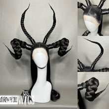 Load image into Gallery viewer, BÆPHOMET X: MADE TO ORDER GeorginatheDollWigs Custom Styled Wig (READ DESCRIPTION FOR TURNAROUND)