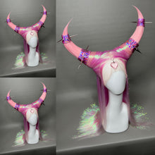 Load image into Gallery viewer, LOVE THE DEMON: MADE TO ORDER GeorginatheDollWigs Custom Styled Wig (READ DESCRIPTION FOR TURNAROUND)