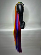 Load image into Gallery viewer, RAINBOW ROAD Custom Colored Lace Front Wig (Large Cap, 13x4 lace front, 45 inch length) READY TO SHIP