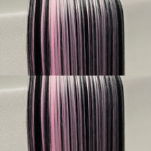 Load image into Gallery viewer, VAMPIRE HEART Custom Colored Lace Front Wig (Large Cap, Black w/Pastel Pink Hi Lights, 40 inch length) READY TO SHIP