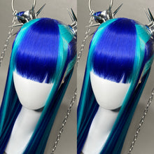 Load image into Gallery viewer, CHROMA X NIKKO: MADE TO ORDER GeorginatheDollWigs Custom Styled Wig (READ DESCRIPTION FOR TURNAROUND)