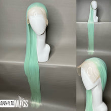 Load image into Gallery viewer, WINTER MINT Custom Colored Lace Front Wig (Large Cap, 13x4 lace front, 50 inch length) READY TO SHIP