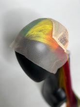 Load image into Gallery viewer, RAINBOW ROAD Custom Colored Lace Front Wig (Large Cap, 13x4 lace front, 45 inch length) READY TO SHIP