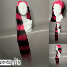 Load image into Gallery viewer, PINK N’ INK Custom Colored HUMAN HAIR Lace Front Wig (Large Cap, 13x6 lace front, 40 inch length) MADE TO ORDER 2-4 Week Estimated Turnaround Timeframe