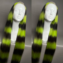 Load image into Gallery viewer, TOXIC DRIP Custom Colored HUMAN HAIR Lace Front Wig (Large Cap, 13x6 lace front, 40 inch length) MADE TO ORDER 2-4 Week Estimated Turnaround Timeframe