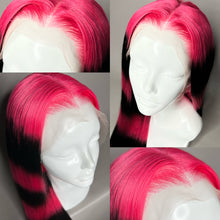 Load image into Gallery viewer, PINK N’ INK Custom Colored HUMAN HAIR Lace Front Wig (Large Cap, 13x6 lace front, 40 inch length) MADE TO ORDER 2-4 Week Estimated Turnaround Timeframe