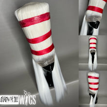 Load image into Gallery viewer, CAT IN THE HAT: MADE TO ORDER GeorginatheDollWigs Custom Styled Wig (READ DESCRIPTION FOR TURNAROUND)