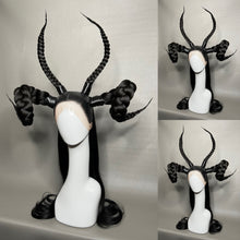 Load image into Gallery viewer, BÆPHOMET X: MADE TO ORDER GeorginatheDollWigs Custom Styled Wig (READ DESCRIPTION FOR TURNAROUND)