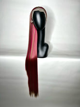 Load image into Gallery viewer, RED VELVET Custom Colored Lace Front Wig (Large Cap, 13x4 lace front, 40 inch length) READY TO SHIP