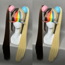 Load image into Gallery viewer, RAINBOW POP: MADE TO ORDER GeorginatheDollWigs Custom Styled Wig (READ DESCRIPTION FOR TURNAROUND)