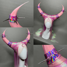 Load image into Gallery viewer, LOVE THE DEMON: MADE TO ORDER GeorginatheDollWigs Custom Styled Wig (READ DESCRIPTION FOR TURNAROUND)