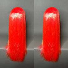 Load image into Gallery viewer, RYUKIN Custom Colored Lace Front Wig (Medium Cap, Orange Tinsel, 24 inch length) READY TO SHIP