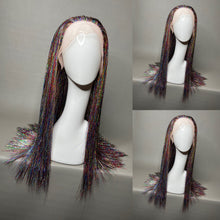 Load image into Gallery viewer, TWILIGHT Custom Colored Lace Front Wig (Medium Cap, Dark Tinsel, 24 inch length) READY TO SHIP