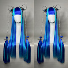 Load image into Gallery viewer, CHROMA X NIKKO: MADE TO ORDER GeorginatheDollWigs Custom Styled Wig (READ DESCRIPTION FOR TURNAROUND)