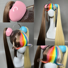 Load image into Gallery viewer, RAINBOW POP: MADE TO ORDER GeorginatheDollWigs Custom Styled Wig (READ DESCRIPTION FOR TURNAROUND)