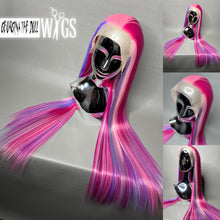 Load image into Gallery viewer, PINK VENOM Custom Colored Lace Front Wig (Large Cap, Pink/Purple Rainbow, 30” & 40” Length) READY TO SHIP