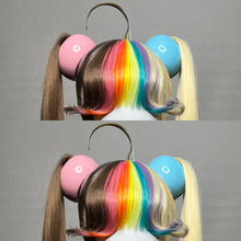 Load image into Gallery viewer, RAINBOW POP: MADE TO ORDER GeorginatheDollWigs Custom Styled Wig (READ DESCRIPTION FOR TURNAROUND)