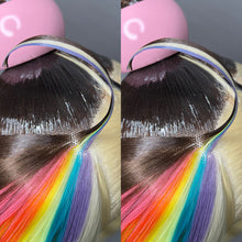 Load image into Gallery viewer, RAINBOW POP: MADE TO ORDER GeorginatheDollWigs Custom Styled Wig (READ DESCRIPTION FOR TURNAROUND)