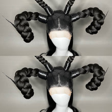 Load image into Gallery viewer, BÆPHOMET X: MADE TO ORDER GeorginatheDollWigs Custom Styled Wig (READ DESCRIPTION FOR TURNAROUND)