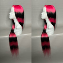 Load image into Gallery viewer, PINK N’ INK Custom Colored HUMAN HAIR Lace Front Wig (Large Cap, 13x6 lace front, 40 inch length) MADE TO ORDER 2-4 Week Estimated Turnaround Timeframe