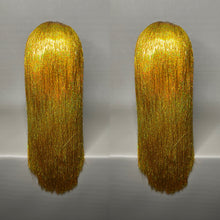 Load image into Gallery viewer, VALOR ORO Custom Colored Lace Front Wig (Medium Cap, Gold Tinsel, 24 inch length) READY TO SHIP