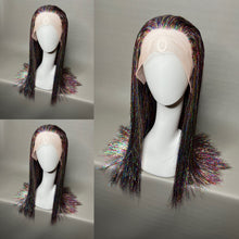Load image into Gallery viewer, TWILIGHT Custom Colored Lace Front Wig (Medium Cap, Dark Tinsel, 24 inch length) READY TO SHIP