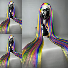 Load image into Gallery viewer, CRAYOLAHOLIC Custom Colored Lace Front Wig (Large Cap, 26 inch length) READY TO SHIP