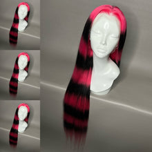 Load image into Gallery viewer, PINK N’ INK Custom Colored HUMAN HAIR Lace Front Wig (Large Cap, 13x6 lace front, 40 inch length) MADE TO ORDER 2-4 Week Estimated Turnaround Timeframe