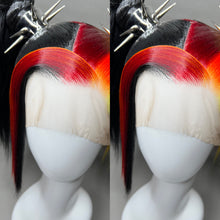 Load image into Gallery viewer, RAINBOW PUNK: MADE TO ORDER GeorginatheDollWigs Custom Styled Wig (READ DESCRIPTION FOR TURNAROUND)
