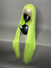 Load image into Gallery viewer, SOUR LIME Custom Colored Lace Front Wig (Large Cap, 40 inch length) READY TO SHIP