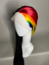 Load image into Gallery viewer, COLOR MAGIC Custom Colored Lace Front Wig (Large Cap, 13x3 Lace Front, Half Black/Rainbow) MADE TO ORDER