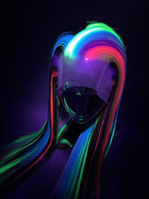 Load image into Gallery viewer, TECHNICOLOR Custom Colored Lace Front Wig (Large Cap, 13x3 Lace Front, Half Black/Rainbow) MADE TO ORDER