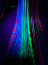 Load image into Gallery viewer, TECHNICOLOR Custom Colored Lace Front Wig (Large Cap, 13x3 Lace Front, Half Black/Rainbow) MADE TO ORDER