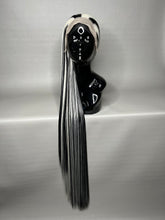 Load image into Gallery viewer, XT DIRTY Synthetic Lace Front Wig (Large Cap, 13x3 Lace Front, Black w/Platinum Blonde Hi Lights) MADE TO ORDER