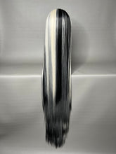 Load image into Gallery viewer, XT DIRTY Synthetic Lace Front Wig (Large Cap, 13x3 Lace Front, Black w/Platinum Blonde Hi Lights) MADE TO ORDER