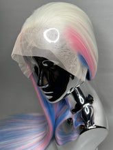 Load image into Gallery viewer, TRANSCEND Custom Colored Lace Front Wig (Large Cap, 13x3 Lace Front, White w/Pastel Pink & Pastel Blue Low Lights) MADE TO ORDER