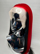 Load image into Gallery viewer, BLOODY MARY Custom Colored Lace Front Wig (Large Cap, Black w/Red Skunk Hi Light, 26 inch length) READY TO SHIP